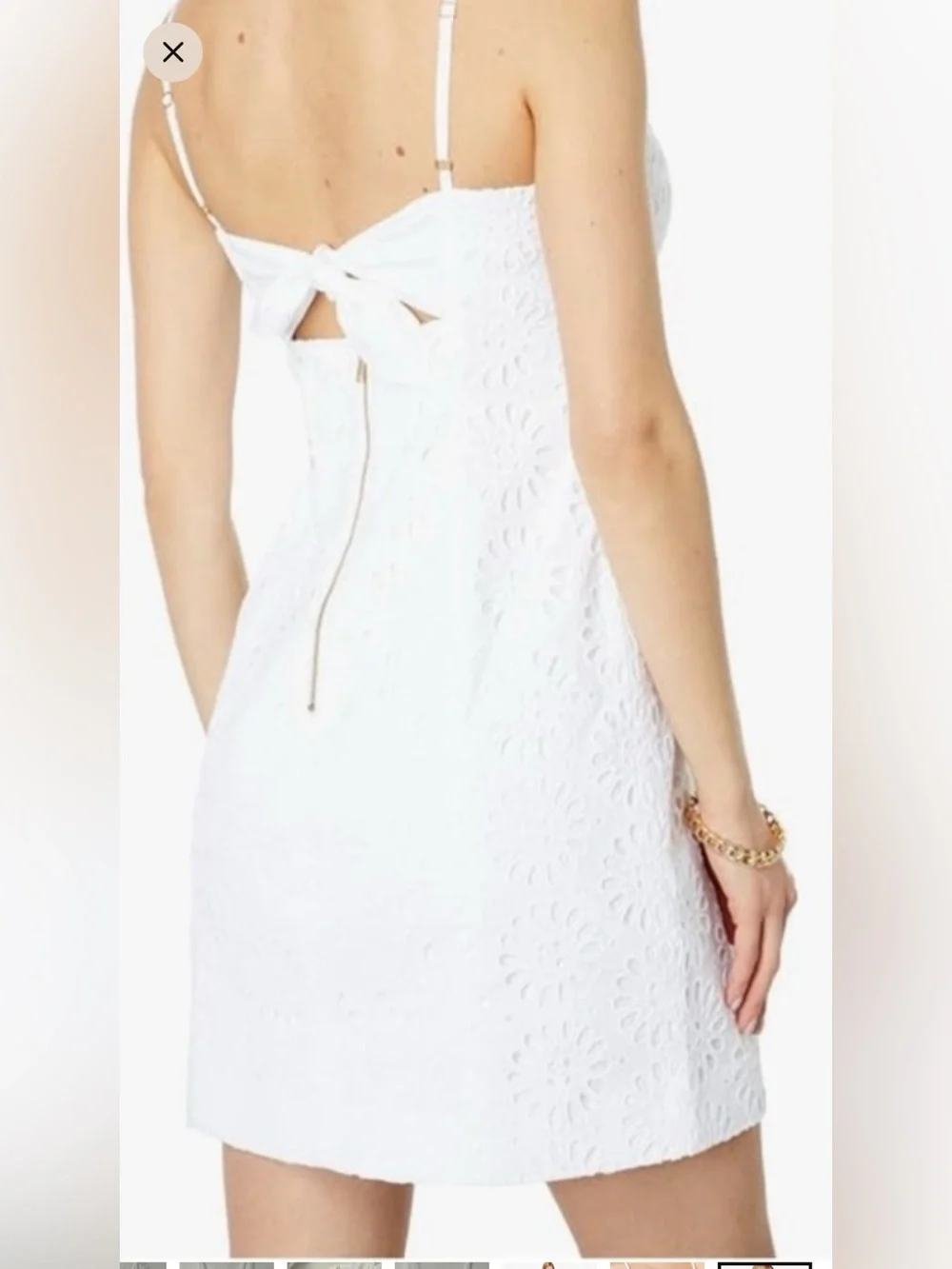 Lilly Pulitzer White Strapless Eyelet Dress - Picture 3 of 7